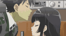 Anime Kiss GIF