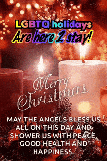 lgbtq holidays are here 2 stay ! may the angels bless us all on this day and shower us with peace