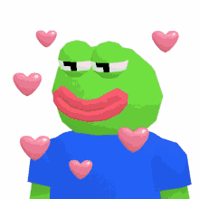 pepe frog cute hearts meme
