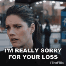 Im Really Sorry For Your Loss Maggie Bell GIF - Im Really Sorry For Your Loss Maggie Bell Missy Peregrym GIFs
