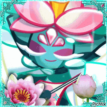 a picture of a flower with the word picmix on the bottom right