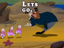 Walrus And The Carpenter -lets Go GIF - Alice In Wonderland Lets Go Were Out GIFs