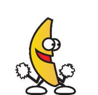 Banana Cheerer Sticker - Banana Cheerer Dance Stickers