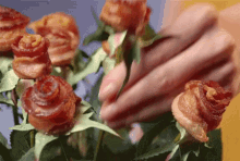 Bacon Roses Food GIF