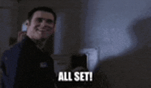 Cable Guy All Set GIF - Cable Guy All Set Jim Carrey GIFs