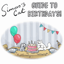 Birsday Simons Cat GIF - Birsday Simons Cat Cake GIFs