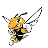 a cartoon drawing of a bee wearing shorts and boxing gloves