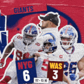 Washington Commanders (3) Vs. New York Giants (6) Second Quarter GIF - Nfl National Football League Football League GIFs