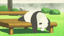 Panda Lazy GIF - Panda Lazy Tired GIFs