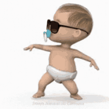 dancing baby pacifier shades