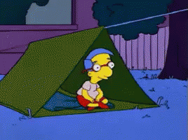 Simpsons Camping GIF - Simpsons The Simpsons Milhouse Van Houten GIFs