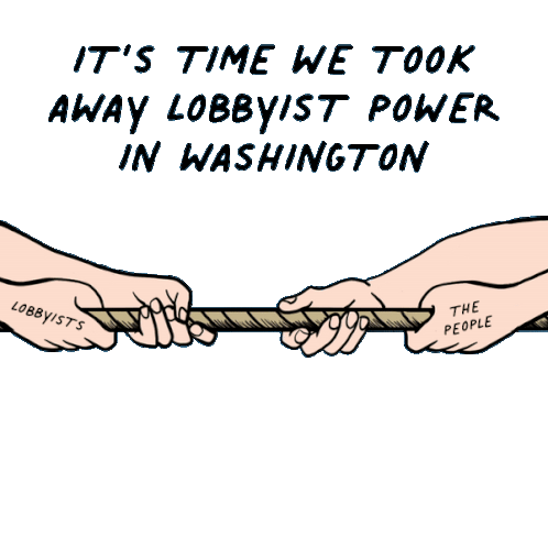Its Time We Took Away Lobbyist Power In Washington Rope Sticker - Its Time We Took Away Lobbyist Power In Washington Rope Lobbyists Stickers
