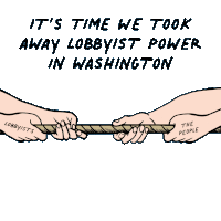 Its Time We Took Away Lobbyist Power In Washington Rope Sticker