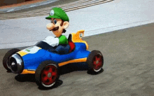 Luigi Death Stare GIF - Mario Kart GIFs