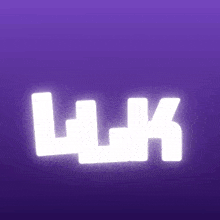 a purple background with the letters lk and a crown on it