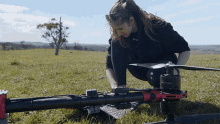 Inspecting Annie Mossman GIF - Inspecting Annie Mossman Airspeeder GIFs