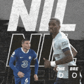 a soccer player in a blue shirt with the number 3 on it