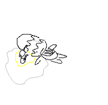 a black and white drawing of a person laying on a white surface
