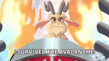 I Survived The Avalanche Im Alive GIF - I Survived The Avalanche Im Alive Angry GIFs
