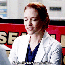 Greys Anatomy April Kepner GIF - Greys Anatomy April Kepner Youre Like The Supreme Court GIFs