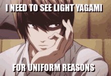 light yagami death note uniform reasons