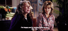 Grace And Frankie Happy GIF - Grace And Frankie Happy Coming Home Tome GIFs