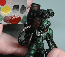 Painting Warhammer GIF - Painting Warhammer Spacemarine GIFs