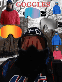 safety goggles snow day oakley