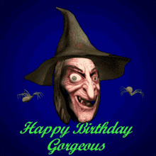 Happy Birthday Gorgeous Witch GIF