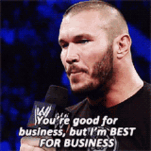 Randy Orton Youre Good For Business GIF - Randy Orton Youre Good For Business But Im Best For Business GIFs