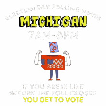 michigan mi election day polling hours 7am8pm vote