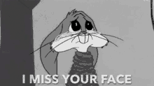 Crying Bugs Bunny GIF - Crying Bugs Bunny Miss Your Face GIFs