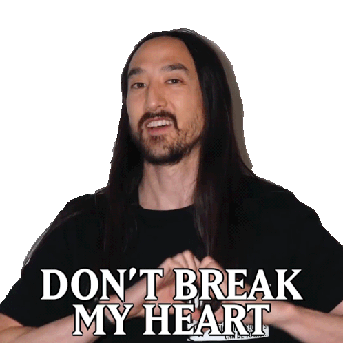 Dont Break My Heart Steve Aoki Sticker - Dont Break My Heart Steve Aoki Elle Stickers