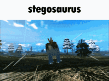 Stegosaurus Dinosaur Arcade GIF - Stegosaurus Dinosaur Arcade Roblox GIFs