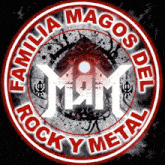 a logo for familia magos rock y metal