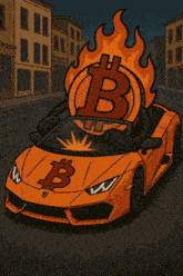 a cartoon drawing of a car with the letter b on the front