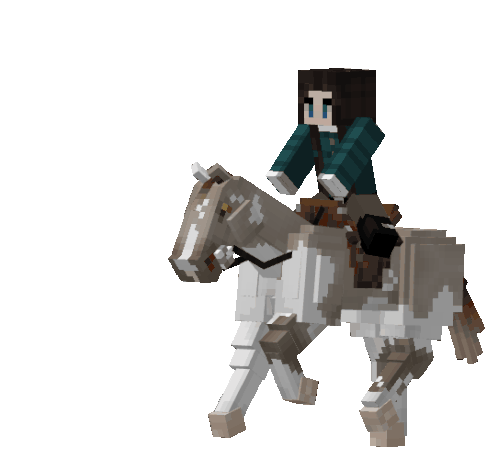 Minecraft Horse Sticker - Minecraft Horse Horse Ride Stickers