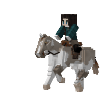 Minecraft Horse Sticker - Minecraft Horse Horse Ride Stickers