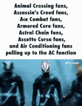 a blurred image of a man with the words animal crossing fans on the bottom