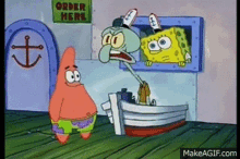 Get Real Squidward GIF - Get Real Squidward Shout GIFs