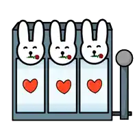 Slotmachine Rabbit Sticker