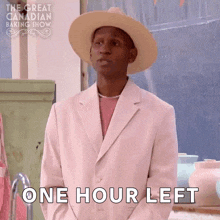 One Hour Left Alan Shane Lewis GIF - One Hour Left Alan Shane Lewis The Great Canadian Baking Show GIFs