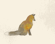 fox cute adorable hop jump