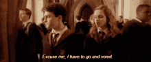Harry Potter Excuse Me GIF - Harry Potter Excuse Me I Have To Go And Vomit GIFs