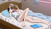 akira tachibana anime girl reading read book