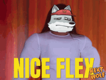Rekt Wolf Nice Flex GIF - Rekt Wolf Nice Flex Crypto Nft GIFs
