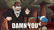 gravity falls grunkle stan uncle stan shaking fist air fist