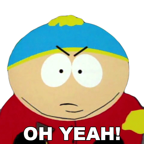 Oh Yeah Eric Cartman Sticker - Oh Yeah Eric Cartman South Park Stickers