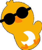 Chick Sunglasses Sticker