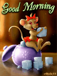 greeting sommermusen good morning mouse
